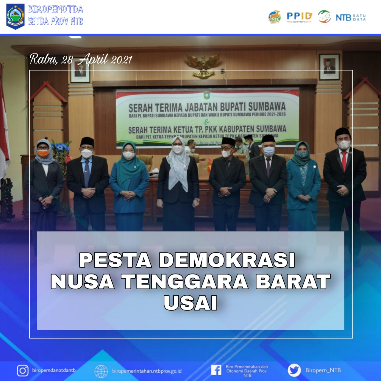 Sertijab Bupati Sumbawa