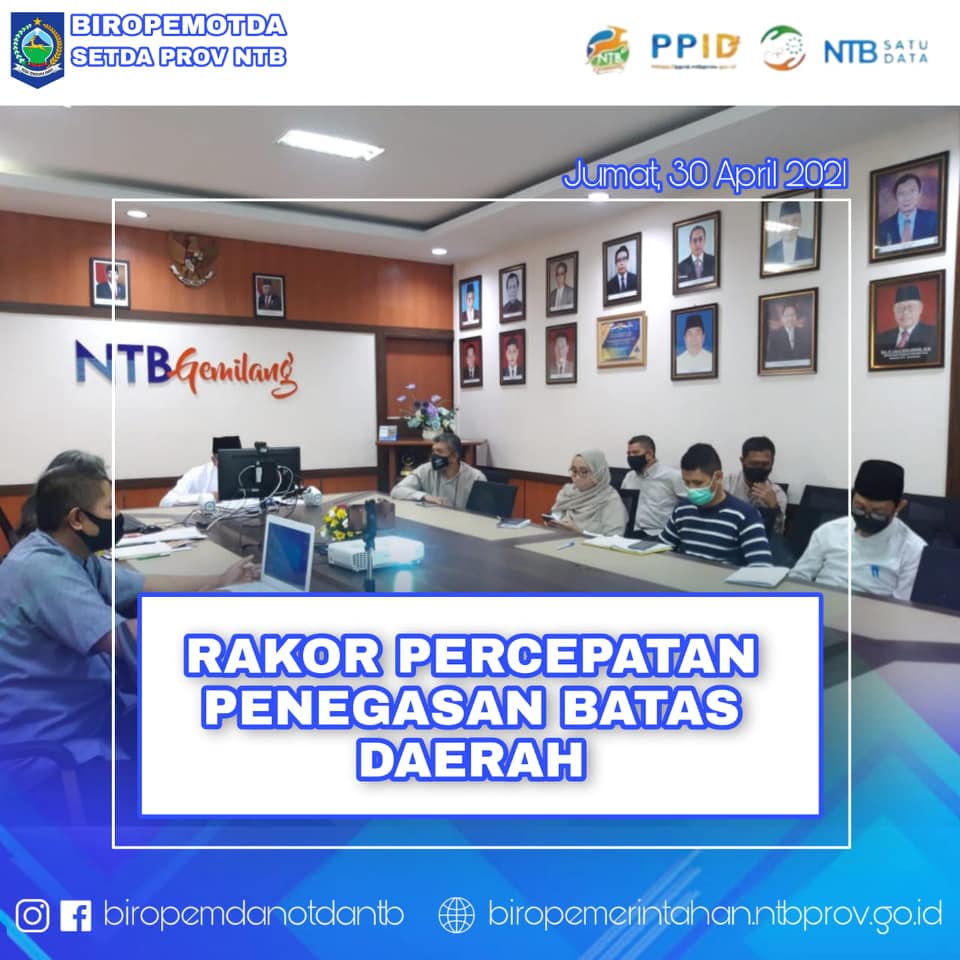 Rakor Percepatan Penegasan Batas Daerah