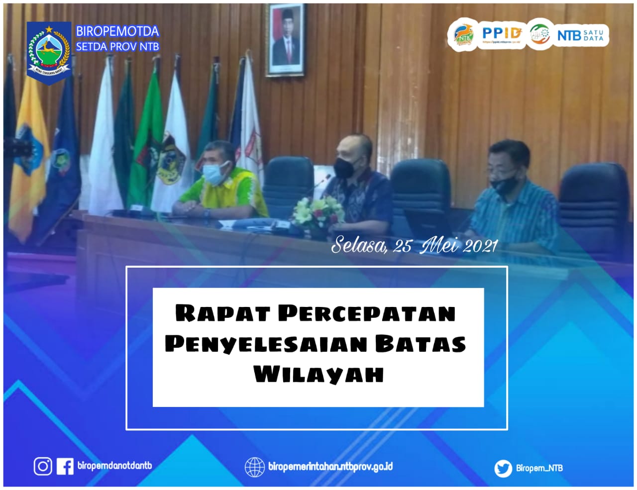 Percepatan Penyelesaian Batas Wilayah Antara Lombok Barat dan Lombok Tengah