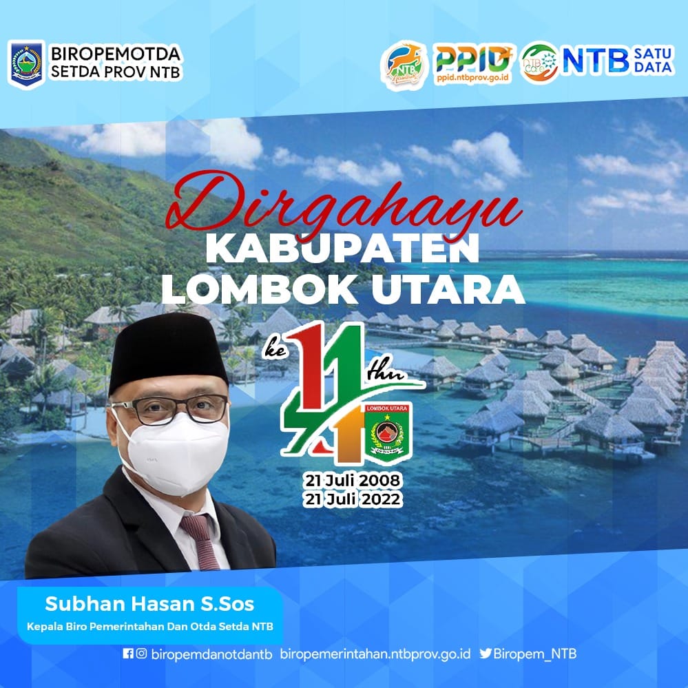 Dirgahayu Kabupaten Lombok Utara ke - 14