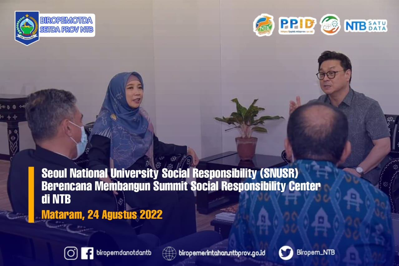 Seoul National University Social Responsibility (SNUSR) Berencana Membangun Summit Social Responsibility Center di NTB