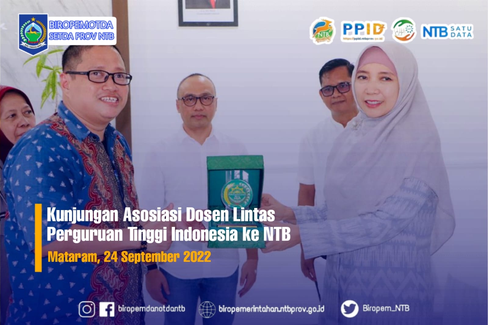 Kunjungan Asosiasi Dosen Lintas Perguruan Tinggi Indonesia Ke NTB