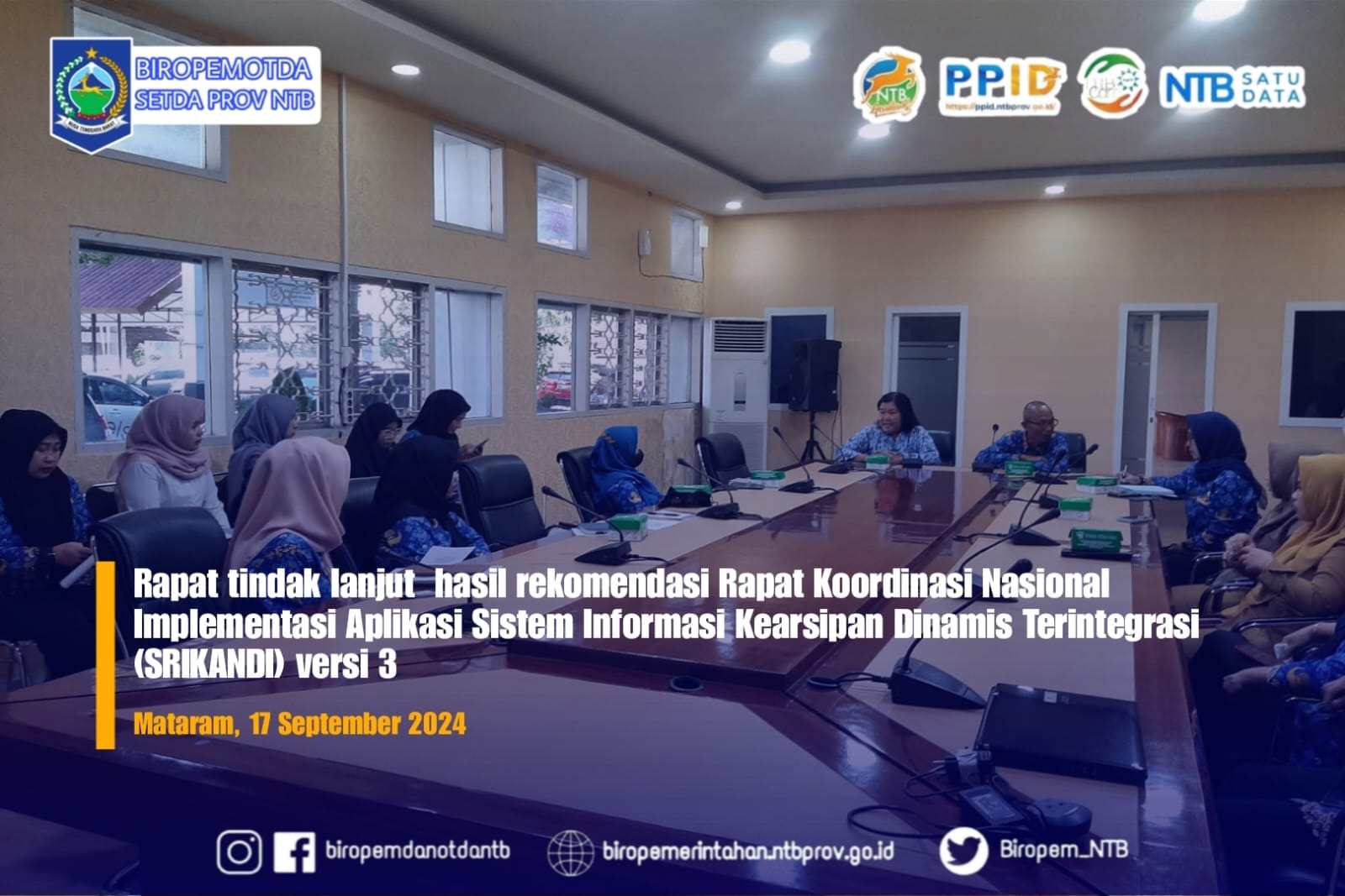 Tindak Lanjut Hasil Rekomendasi Rapat Koordinasi Nasional SRIKANDI